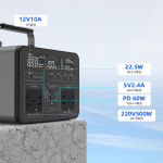 cakosimo 태양열 발전소 발전기 비행기 파워뱅크 태양광 이동 FF 320Wh 1000W : 몽제제002