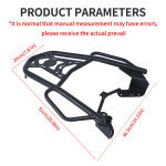 야마하 NMAX 155 용 테일 스톡 바이크 오토바이 개조 탄소강 트렁크 리어 선반 테일 프레임 러기지 랙 스타일 NMAX155 : the새삥