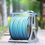 스텐릴호스 고압 업소용 워터릴 B형 19 호수 워터호스릴 4분관 6개 수도 청소 세트 15m 블루파이프 A타입 스텐 물차 세트 : 바이로지샵