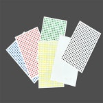 브이커머스 도트스티커 지름3mm 6매 무지원형스티커 : 브이커머스
