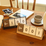 디자인웁스 신생아 만년형 디데이달력 4칸 아기 캘린더 : 디자인웁스