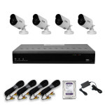 화인츠 500만화소 4채널 CCTV 자가설치 세트 패키지 실외카메라4개 20m 1TB포함 : 화인츠 참좋은몰