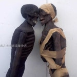 유령 집 방 탈출 미라 모형 시체 장식 밀실 공포 시체 150cm 감싸인 미라 : 밤부우쟈