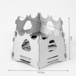무무다 이지캠핑 접이식 우드스토브(16.5x9cm) 파워스토브 휴대편한버너 : 무궁무진1988