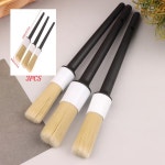 자동차 외부 인테리어 디테일 브러시 자동차 에어컨 콘센트 틈새 대시 보드 먼지 제거 브러시 홈 클린 브러시 3 개 : 캄진플렉스