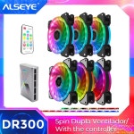 ALSEYE RGB 팬 120mm 5pin Dual Aura PC Remote Controller Computer Cooling 조절  Speed : 고대리몰
