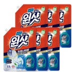 슈가버블 원샷 프레시버블 친환경 세탁세제 2.1L x 6 실내건조용 찌든때 탈취 : 박가네가게
