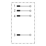 7000-08351-0000000 MURR M8 수컷 0 ° A-cod. IDC 4-pol 100%  014-0.34mm ² 25 - 51mm : 잔플렉스