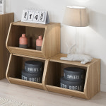 공간박스 1단 오픈형 책장 책꽂이 전면 낮은책장 수납박스 : 프리메이드Homedeco