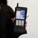 레트로 감성 안테나 전화기 소프트 케이스 ZF-A1220 안테나전화기, 갤럭시Z 플립6 : 오늘은스토어