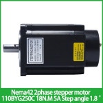 NEMA42 2상 스테퍼 모터 110BYG250C 토크 18N.M 본체 길이 158MM 전류 5A 스텝 각도 1.8 ° : 신우유통551