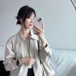 베이직 블루종 자켓 여성 항공점퍼 (1color) : 프롬민 From.Min