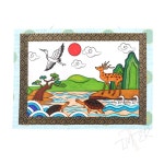 TL 십장생 벽걸이 유아미술놀이 색칠도안 : 품격지존