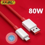 NNBILI Oneplus 80W SUPERVOOC 2.0 고속 충전기 케이블 USB 유형 C 8A Oneplus 11 11R 10R Nord 3 CE3 N30 2T 10 PRO : 일플렉스