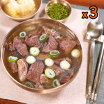 [대디푸드] 대디 뼈없는 갈비탕 600g x 3팩 진한 갈비육수와 오직 갈비순살만 : 대디푸드
