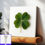 행운네잎클로버 45X45cm 캔버스액자 : 신원액자랜드