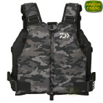 다이와 KDF-6425 라이트 플로트 게임 베스트 낚시 구명조끼 구명복 블랙 카모 프리 (F589454) : 아마존피싱