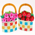 TL 종이공예 꽃 바구니 만들기세트 어린이미술 : 품격지존