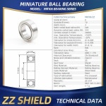 FUSHI MR106zz MR106 2rs 6x10x3mm 강력한 핸드피스 마라톤 MR106rs MR106 OPEN 스테인레스 스틸용 소형 베어링 10PC : 이십칠플렉스