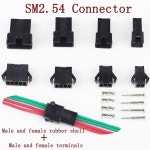 SM-2P SM-2R JST SM2.54 암 및 수 단자 90 세트/로트 커넥터 SM2 3 4 5 6 7 8 9 10 11/12 핀 피치 2.54mm : 잔플렉스