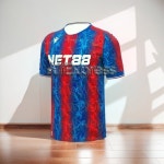 24-25 3D 인쇄된 인기 Crystal Palace 유니폼 3D 인쇄된 남성 및 여성 티셔츠 스포츠 및 캐주얼 반팔 : 동만글로벌10