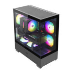 다크플래쉬 어항케이스 DS500 RGB 강화유리 조립 본체 데스크탑 PC케이스 블랙 : 정품파트너-오늘출발