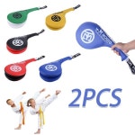 2pcs 아크 킥 패드 대상 PU 가죽 폼 복서 태권도 산다 안전 운동 장식품을위한 훈련 장갑   : 서원글로벌12