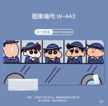 1424양이네점빵 산리오캐릭터 짱구 1000x500 3mm 노트북  미끄럼 방지 키보드 PC 데스크 마우스 장 패드 매트 굿즈 : 양이네점빵