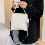 힐링스토어 DIY 가죽가방 키트 캐주얼백 화이트 가죽공예DIY 가방만들기키트 : 힐링잡화