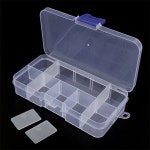 진(JIN)스토어 10칸 DIY 소품수납케이스 네일용품 투명박스 소품보관통 : jinstoree