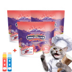 아메리칸솔루션 카사바 고양이모래 타이니(가는입자)+츄르2p, 4.55kg, 3개 : 겟플렉스 스토어