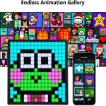 DIY 스마트 LED 매트릭스 픽셀 디스플레이 RGB 그래피티 블루투스 앱 제어 아트 게임방 장식 데스크탑 애니메이션 프레임용 : 하루코퍼레이션11