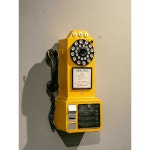 레트로 전화기 공중전화 소품 촬영 레드 전화 민박 핑크 동전식 카페 복고풍 블랙 철판 : 파파쇼퍼