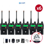 이테크 ED400 ED-400 디지털 무전기 6대 : 무전기총판 윈정보