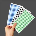 무스디자인 원형스티커 지름5mm 7매 다꾸용품 약국스티커 : 무지개플러스