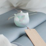 고양이 무지개 프리즘 세라믹 코팅 풍경 후우링 후우린 일본감성 도어벨 현관종 인테리어 소품 : 엠코아MCORE