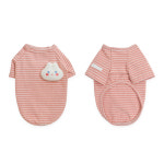 강아지 티셔츠 이츠독 순면 뽀송 래빗 스트라이프 긴팔티 애견 소형견 중형견 봄 가을 옷 : PICKYSHOP 피키샵