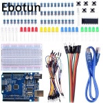 Arduino R3 개발 보드 Diy 키트, 초보자 학습을 위한 UNO 용 스타터 포함 학교 교육 실험실 : 바다글로벌28