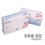 웰비 비멸균글러브 의료용장갑 위생장갑 라텍스장갑(라텍스) 100개입 wellbe라텍스장갑 : 신우메디칼통상