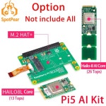라즈베리 파이 5 공식  AI 키트, Hailo8l, 13 탑, 26 PCIe M.2 HAT + 보드 : 오션글로벌24