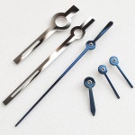 4130 무브먼트 WatchParts에 맞는 시계용 불타는 강철 블루 핸드 세트 : 하루코퍼레이션14