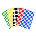 무스디자인 원형스티커 지름9mm 7매 속옷구분스티커 표시용품 : 무지개플러스