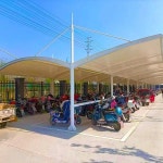 견고한 멤브레인 구조 Pergola 자전거 자동차 주차 창고, 자동차 쉐이드 주차 : 프린스타36