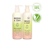 [헤어+바디 2종 세트] 비긴어데이 아보카도 단백질 탈모샴푸470ml + 바디워시700ml : 비긴어데이.