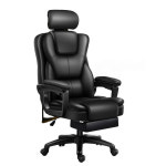 조절 170도 임원 강철로 12 발판 만든 의자 블랙(머리지지대 발 사무용 인조 갈색 없음 내마모성] 친환경 내마모성 에디션 블랙밴드 리프트... 