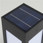 LED 태양광 문주등 A028 2.5W 블랙 데크 테라스 난간 조명 더쎈 동성조명 : 코지룩스