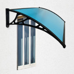 렉산 창문 테라스 현관 처마 어닝 차양 비 눈 햇빛 가리개 캐노피(블루)1200x800 : 웰컴마켓스토어