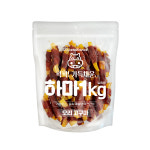 강아지 대용량간식 실중량1kg 하마 육포 사사미1kg : 큐레이마트