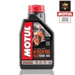 MOTUL(모튤)  H-TECH 100 10W40 4T 100% 합성 오토바이 스쿠터 엔진오일 : MRK