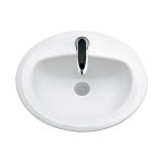 로얄앤컴퍼니 타원형 세면기 탑카운터 (5.4L) 1홀 RWLT1-1H (수전별도) : IDs세라